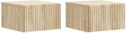 vidaXL Set 2 noptiere suspendate cu sertar, stejar sonoma, 33 x 34, 5 x 20 cm (898430)