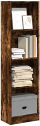 vidaXL Biblioteca, stejar fumuriu, 40x24x143 cm, lemn prelucrat GartenMobel Dekor (857787) Biblioteca