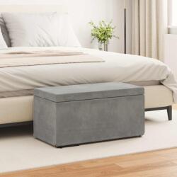vidaXL Taburet Gri deschis 81 x 41 x 40 cm Catifea si lemn stratificat GartenMobel Dekor (876780)