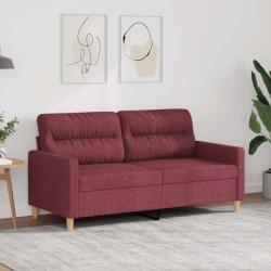 vidaXL Canapea cu 2 locuri, rosu vin, 140 cm, material textil GartenMobel Dekor (359241) Canapea