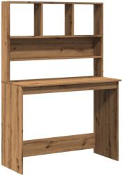 vidaXL Birou cu rafturi stejar artizanal 102x45x148 cm, lemn prelucrat GartenMobel Dekor (855835)