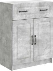 vidaXL Bufet cu sertar Gri Beton 66 x 34, 5 x 87 cm Lemn prelucrat GartenMobel Dekor (895788) Comoda