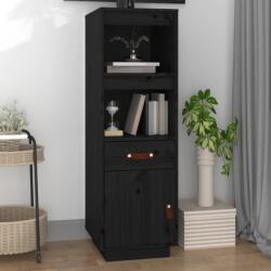 vidaXL Dulap înalt, negru, 34x40x108, 5 cm, lemn masiv de pin GartenMobel Dekor (820156) Comoda