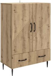 vidaXL Bufet Stejar Artizanal 66 x 34, 5 x 95 cm Lemn prelucrat GartenMobel Dekor (894904) Comoda