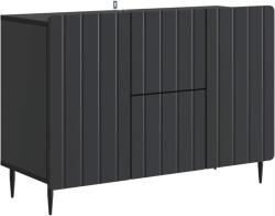 vidaXL Bufet cu sertar Negru 89 x 34, 5 x 62 cm Lemn prelucrat GartenMobel Dekor (894426) Comoda