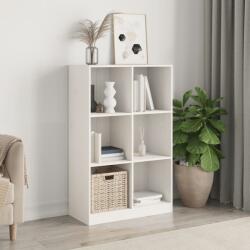 vidaXL Biblioteca, alb, 70x33x110 cm, lemn masiv de pin GartenMobel Dekor (836142) Biblioteca