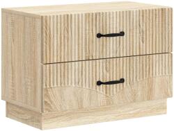 vidaXL Noptiera cu 2 sertare, stejar sonoma, 62 x 34, 5 x 44, 5 cm (895237)