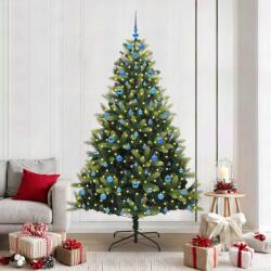 vidaXL Brad de Craciun artificial cu ramuri articulare 300 LEDs 210 cm GartenMobel Dekor (3396007)