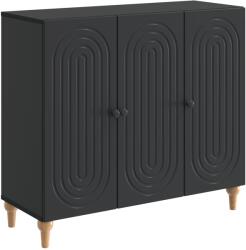vidaXL Bufet Negru 89 x 34, 5 x 80 cm Lemn prelucrat GartenMobel Dekor (894186) Comoda