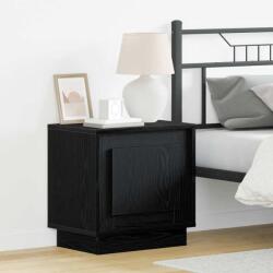 vidaXL Set 2 noptiere negre din lemn compozit, 44 x 34, 5 x 45 cm, moderna (869565)