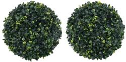 vidaXL Bile de arbusti cimisir artificiali, 2 buc. , 45 cm GartenMobel Dekor (315469)