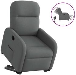 vidaXL Fotoliu electric rabatabil cu ridicare, gri închis, textil GartenMobel Dekor (3302993)