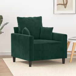 vidaXL Fotoliu canapea, verde închis, 60 cm, catifea GartenMobel Dekor (359285) Canapea