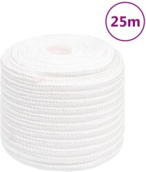 vidaXL Franghie de barca, alb complet, 18 mm, 25 m, polipropilena GartenMobel Dekor (152576)