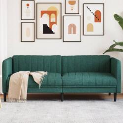 vidaXL Canapea cu 3 locuri, verde închis, material textil GartenMobel Dekor (372617) Canapea