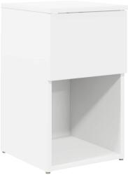 vidaXL Dulap de pat Alb 29 x 31, 5 x 49 cm Lemn prelucrat GartenMobel Dekor (8001097)