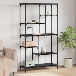 vidaXL Raft pentru carti Stejar Negru 99 x 35, 5 x 176 cm Lemn compozit GartenMobel Dekor (882777) Biblioteca