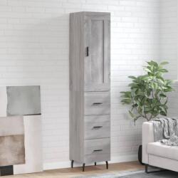 vidaXL Dulap înalt, gri sonoma, 34, 5x34x180 cm, lemn prelucrat GartenMobel Dekor (3200215) Comoda