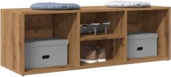vidaXL Banca depozitare pantofi, stejar artizanal, 105x35x35 cm, lemn GartenMobel Dekor (856411) Pantofar