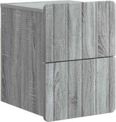 vidaXL Noptiera suspendata gri Sonoma cu 2 sertare, 33 x 34, 5 x 43 cm (898307)