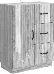 vidaXL Bufet cu sertar Sonoma gri 66 x 34, 5 x 87 cm Lemn prelucrat GartenMobel Dekor (895321) Comoda