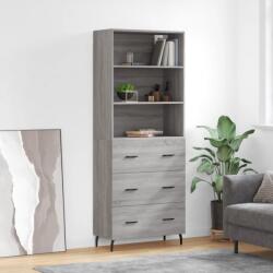 vidaXL Dulap înalt, gri sonoma, 69, 5x34x180 cm, lemn compozit GartenMobel Dekor (3189403) Comoda