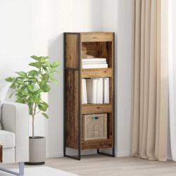 vidaXL Dulap pentru carti Lemn Vechi 80 x 30 x 155 cm Lemn compozit GartenMobel Dekor (886370) Biblioteca