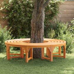 vidaXL Banca cu arbori 2 pcs natural 160 x 80 x 45cm GartenMobel Dekor (3324835)