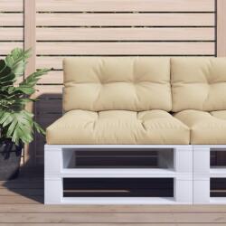 vidaXL Perna pentru paleti, bej, 80x40x12 cm, material textil GartenMobel Dekor (360604)