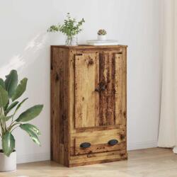 vidaXL Bufet cu sertar Lemn Vechi 60 x 35, 5 x 103, 5 cm Lemn compozit GartenMobel Dekor (881387) Comoda