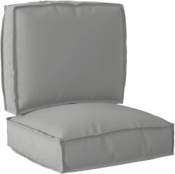 vidaXL Set de perne pentru palet 2 pcs Gri Material Oxford GartenMobel Dekor (3329040)