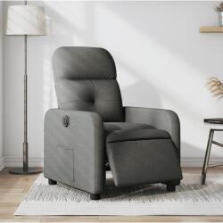vidaXL Fotoliu rabatabil electric, gri închis, material textil GartenMobel Dekor (3206778)