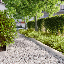 vidaXL Borduri de gazon 10 buc 15x103 cm Otel inoxidabil GartenMobel Dekor (860146)