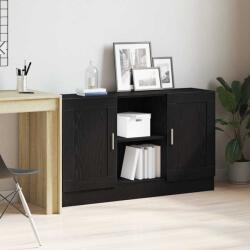 vidaXL Bufet Stejar Negru 120 x 30, 5 x 70 cm Lemn compozit GartenMobel Dekor (862521) Comoda