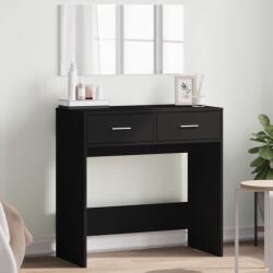 vidaXL Masa de toaleta cu oglinda, negru, 80x39x80 cm GartenMobel Dekor (840703)