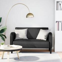 vidaXL Canapea loveseat neagra 110 cm piele artificiala GartenMobel Dekor (4100536) Canapea