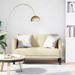 vidaXL Canapea loveseat, crem, 111 cm, textil GartenMobel Dekor (4100565) Canapea