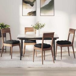 vidaXL Perne de Sezut 4 pcs Negru 45 x 45 cm Tesatura din microfibra GartenMobel Dekor (42015135)