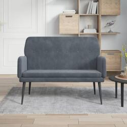 vidaXL Banca, gri închis, 108x79x79 cm, catifea GartenMobel Dekor (351415)