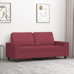 vidaXL Canapea cu 2 locuri, rosu vin, 140 cm, material textil GartenMobel Dekor (359397) Canapea