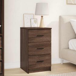 vidaXL Noptiera stejar brun cu 3 sertare, 38 x 38 x 66 cm, lemn compozit (883381)