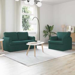 vidaXL Set de canapea 2 pcs Verde închis 144 x 80 x 85 cm tesatura GartenMobel Dekor (3407519) Canapea