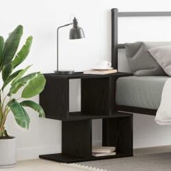 vidaXL Noptiera moderna stejar negru 50x30x51, 5 cm din lemn compozit (862619)