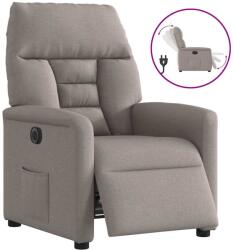vidaXL Fotoliu rabatabil electric, gri taupe, material textil GartenMobel Dekor (3303019)