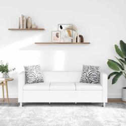vidaXL Canapea cu 3 locuri, alb, piele artificiala GartenMobel Dekor (242211) Canapea