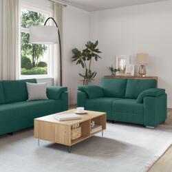 vidaXL Canapea 2 pcs Verde închis 219 x 80 x 82 cm tesatura GartenMobel Dekor (3324745) Canapea
