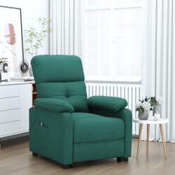 vidaXL Fotoliu rabatabil electric, verde închis, material textil GartenMobel Dekor (3073808)