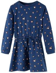 vidaXL Rochie pentru copii cu maneci lungi, bleumarin, 140 GartenMobel Dekor (13578)
