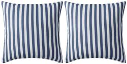 vidaXL Perne de exterior, 2 buc. , imprimeu dungi, 45x45 cm, bleumarin GartenMobel Dekor (132306)