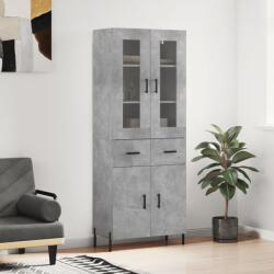 vidaXL Dulap înalt, gri beton, 69, 5x34x180, lemn compozit GartenMobel Dekor (3198541) Comoda